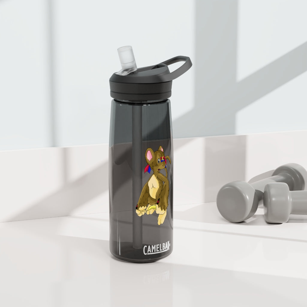 Moonki CamelBak Eddy® Water Bottle in 20oz and 25oz sizes, showcasing its durable Tritan™ material and spill-proof design.